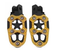 Repose-Pieds Repose-pieds Universels En Métal Pour Moto Tout-terrain, 2 Pièces/ensemble, 8mm, Pédales Cale Pied Moto (Color : Jaune)