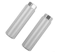 Repose-pieds robustes fabriqués en alliage d'aluminium robuste, compatibles avec les essieux de 9 mm sur les vélos de route et de piste, rouge (argent)