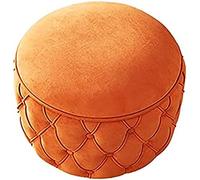 Repose-pieds rond de rangement, tabouret à chaussures en velours avec fonction de rangement, tabouret moderne pour salon