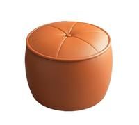 Repose-pieds rond en cuir ottoman polyvalent et confortable pour la maison, le salon et la chambre à coucher Banc élégant pour la détente et la décoration