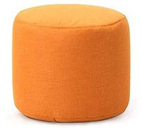 Repose-pieds rond moderne ottoman pour le salon - Repose-pieds élégant et siège de rangement 37 x 24 cm, canapé polyvalent et banc à chaussures, parfait pour la décoration d'intérieur (couleur : gris)