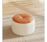 Repose-pieds rond pour salon, petit tabouret de canapé pratique, meuble polyvalent pour la maison