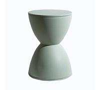 Repose-pieds rond respectueux de l'environnement - 27,9 cm - Moderne - Pour la maison ou la salle de jeux - Tabouret de coiffeuse - Tabouret de réception - Pas de montage nécessaire - Vert clair -