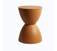 Repose-pieds rond respectueux de l'environnement ottoman moderne pour la maison, la salle de jeux, la coiffeuse, tabouret de réception de studio, pas de montage nécessaire, couleur gingembre, étoile