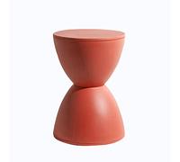 Repose-pieds rond respectueux de l'environnement - Rouge - Pas de montage nécessaire - Design moderne pour la maison, la salle de jeux, le studio - Siège confortable - Repose-pieds - Tabouret de