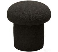 Repose-Pieds Rond, Tabouret De Coiffeuse, Table D'Appoint, Pouf(Black/S)