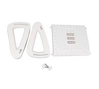 Repose - pieds sous bureau réglable 6 hauteurs en PP blanc avec texture massage et rouleau - confort ergonomique pour bureau, relaxation et meilleure posture (Blanche)