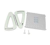 Repose - pieds sous bureau réglable 6 hauteurs en PP blanc avec texture massage et rouleau - confort ergonomique pour bureau, relaxation et meilleure posture (Verte)