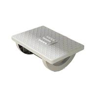 Repose-pieds sous bureau, Repose-pieds sous le bureau avec rouleau de massage, hauteur réglable, coussin antidérapant, noir, blanc, gris(Grey)