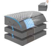 Repose-pieds sous le bureau pour une utilisation au bureau, tabouret en mousse à mémoire de forme avec 3 hauteurs réglables et poche chaude pour le dos, les hanches, les jambes, soulagement de