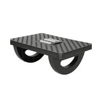Repose-pieds Sous le Bureau Rocking Foot Rest Under Desk Adjustable Stool with Massage Feet Stand Ergonomic Footrest for Office Home Work(Black)