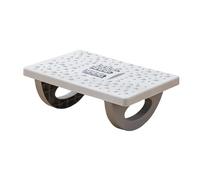 Repose-pieds sous le bureau Under Desk Footrest Foot Stool Portable Feet Stand Support for Gaming Work Office(Gray)