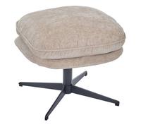Atmosphera - Repose-pieds Stelan - Tissu chenille - Argile