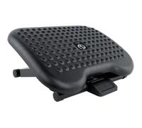 TOOQ TQFR0603-B - Repose-pieds réglable en 3 niveaux de hauteur et d'inclinaison, pour le bureau et la maison, surface antidérapante, noir