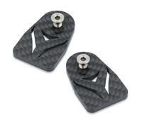 Repose-pieds transportable pour cycle de flexion Substance en fibres de carbone Mécanisme de libération rapide Idéal pour les navetteurs Touristes Vélocipède Fibres de carbone Assistance pied de