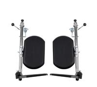 Repose-Pieds Universel Pour Fauteuil Roulant Fauteuil roulant jambe complète droite et gauche sde support pédale protection des jambes panneau suspendu(Electroplating-apair)
