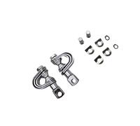 Repose-pieds universel pour moto Harley Honda BMW (chromé)