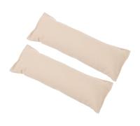 Repose-poignet 2 Pièces Blanc pour Ordinateur en Coton | Bureau et Table Informatique, Réduit la Fatigue du Bras, Format Compact, Accessoire Pratique
