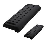 Repose Poignet Clavier, 2 Pièces Repose Main Clavier, Supporto per Scrivania a L, Ergonomique avec Mousse à Mémoire de Forme, Antidérapant, Soulage Les Douleurs Au Poignet et Au Coude, Noir