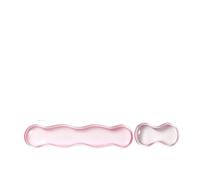 Repose Poignet Clavier Silicone Keyboard Mouse Wrist Rest Cool Soft Ergonomic Pad For Laptop Computer Office Home Mat(2 in 1 set pink)