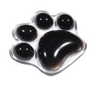 Repose-poignet - Coussin repose-poignet transparent | Coussinet en silicone transparent | En forme de patte de chat pour soulager l'inconfort des souris | Repose-poignet doux pour la maison, l'école