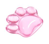 Repose-poignet - Coussin repose-poignet transparent | Coussinet en silicone transparent | En forme de patte de chat pour soulager l'inconfort des souris | Repose-poignet doux pour la maison, l'école