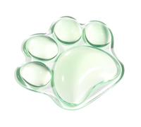 Repose-poignet - Coussin repose-poignet transparent | Coussinet en silicone transparent | En forme de patte de chat pour soulager l'inconfort des souris | Repose-poignet doux pour la maison, l'école