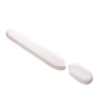 Repose Poignet Ergonomics Silicone Wrist Protector Keyboard Hand Rest Soft Touch Office Men And Women Pillow Rice Shaped Mouse Pad(2 in 1 set white)