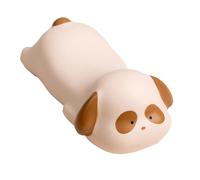 Repose-poignet ergonomique et confortable en résine, motif animal de dessin animé mignon, pour la maison et le bureau, 12,5 x 6,4 cm (Chien à oreilles longues)