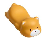 Repose-poignet ergonomique et confortable en résine, motif animal de dessin animé mignon, pour la maison et le bureau, 12,5 x 6,4 cm (Modèle d'ours brun)