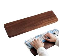 Repose-poignet pour clavier - Noyer noir - Repose-poignet ergonomique, clavier noir solide, clavier noir solide, tapis de bras élégant et durable | Idéal pour le bureau, la maison, la station de