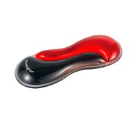 Kensington Repose-Poignet Souris Slim Duo Gel, 192 x 72 x 22mm, Support Ergonomique pour Les tensions et l'inconfort du Poignet, Convient aux Souris et trackballs à Profil Bas, Noir/Rouge (K62440WW)