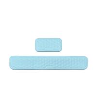 Repose Poignet Wrist Rest For Keyboard And Mouse Computer Ergonomic Support Pad Soft Memory Foam Arm Cushion For Desk Palm Hand Office(Long and short blue)