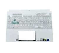 Repose-Poignets avec Clavier rétroéclairé, Compatible avec ASUS, TUF Gaming FX507 FA507 FX517 A15 F15(White 2)