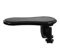 Repose-poignets pour Bureau Ergonomique, Support de Coude ABS Cuir Noir | Portable, Silencieux, Maintien Poignet et Soulagement Épaule, Usage Maison et Déplacement Professionnel
