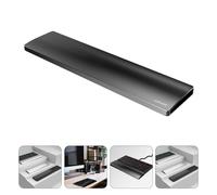 Repose-poignets pour clavier en alliage d'aluminium noir (1 pièce)