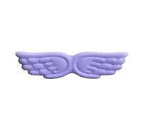 Repose-poignets pour clavier Keyboard Mouse Wrist Rest Angel Wing Memory Foam Pad Set Support Ergonomic Non-Slip For Computer Laptop Easy Typing pour Office(Purple Long)