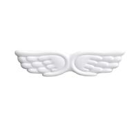 Repose-poignets pour clavier Keyboard Mouse Wrist Rest Angel Wing Memory Foam Pad Set Support Ergonomic Non-Slip For Computer Laptop Easy Typing pour Office(White Long)
