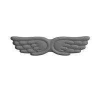 Repose-poignets pour clavier Keyboard Mouse Wrist Rest Angel Wing Memory Foam Pad Set Support Ergonomic Non-Slip For Computer Laptop Easy Typing pour Office(Gray Long)