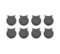 Repose-pouce en silicone souple pour instruments à soufflage en bois (noir) | Lot de 8, antidérapant pour la surface, améliore la sécurité de la prise en main, réduit le glissement