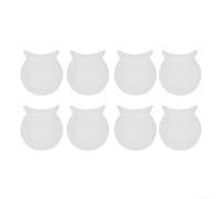 Repose-pouce en silicone souple pour instruments à souffler en bois (blanc) | Lot de 8, antidérapant pour la surface, améliore la sécurité de la prise en main, réduit le glissement