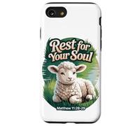 Repose pour Ton âme/Matthieu 11/Agneau paisible au Bord de l'eau Coque pour iPhone SE (2020) / 7/8