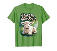 Repose pour Ton âme/Matthieu 11/Agneau paisible au Bord de l'eau T-Shirt