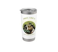 Repose-repas Chill Like a Capybara, design répétitif Gobelet isotherme en acier inoxydable double paroi