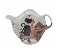 Repose Sachet de thé - Motif Chats Amoureux sur Un Banc Public - mélamine de qualité