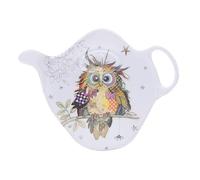 Repose Sachet de thé - Motif Jeune Chouette ébouriffée - mélamine de qualité