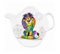 Repose Sachet de thé - Motif Lion Assis majestueusement dans la Savane - mélamine de qualité
