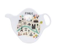 Repose Sachet de thé Paris Tour Eiffel - Motif Paris J'adore sur Fond Blanc - mélamine de qualité