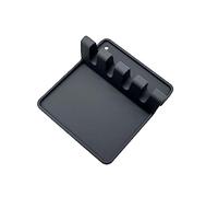 Repose-ustensiles de cuisine en silicone pour louche, spatule, pince, fourchette - Résistant à la chaleur, sans BPA, noir, 1 pièce