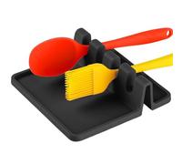 Repose Ustensiles De Cuisine En Silicone, Repose Cuillère Cuisine Noir, Pose Cuillère Cuisine, Porte Ustensiles Cuisine Noir, Sans Bpa, Kitchen Repos Ustensile, Pour Louche, Spatule, Pince, Fourchette